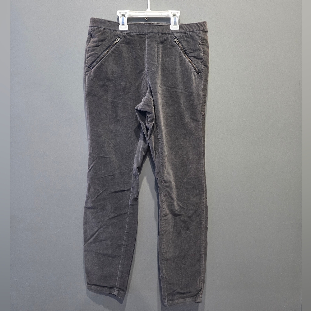 Garnet Hill Women's Velvet Pants Gray Size 4